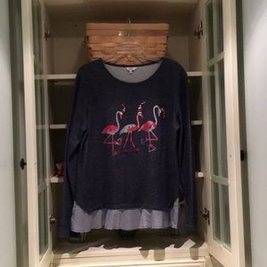 Crown & Ivy long-sleeved knit top